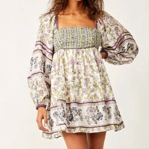 Free people endless summer mini babydoll dress xs